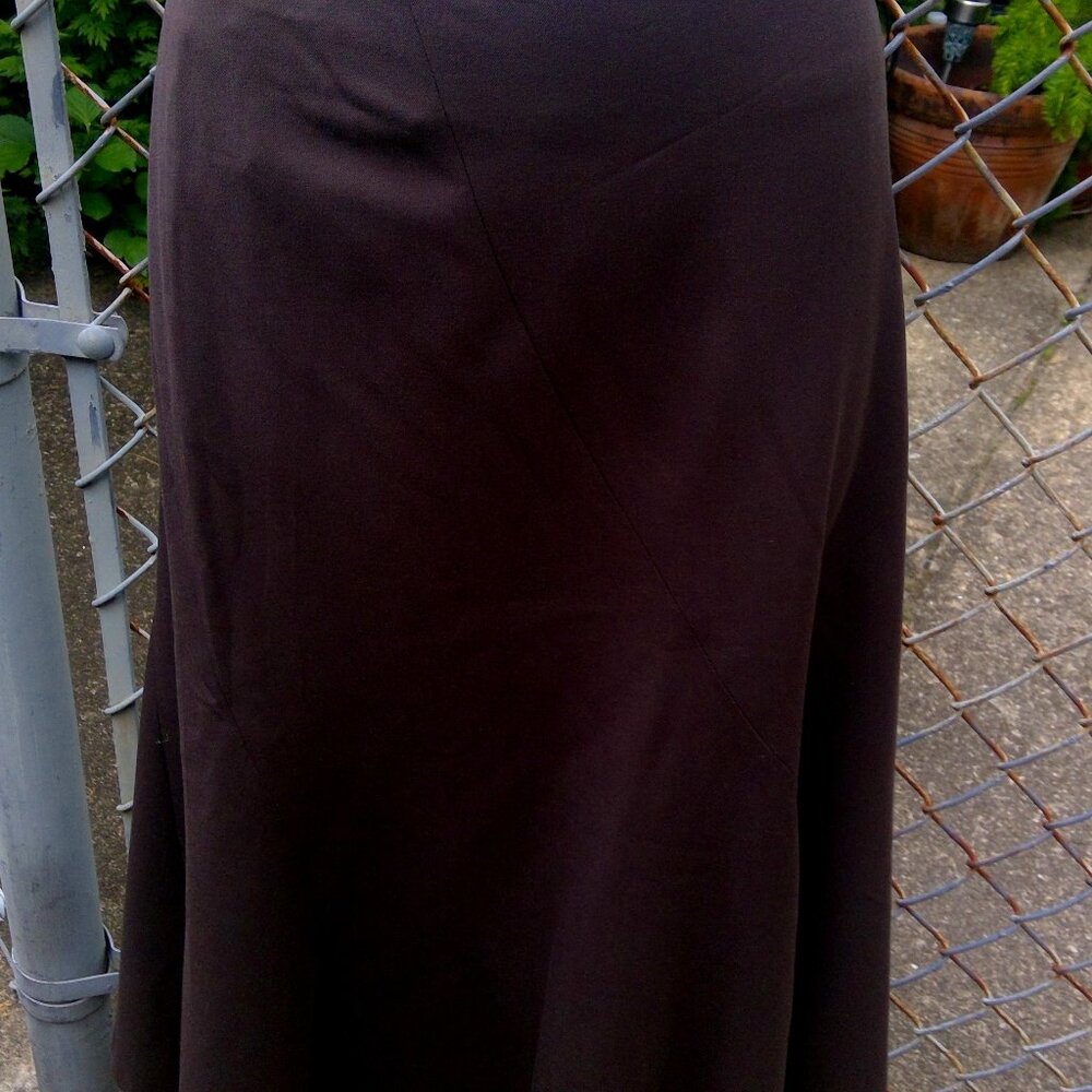 Charter Club Full Midi Full Lined Skirt Coffee  Size 16  New w/Tag